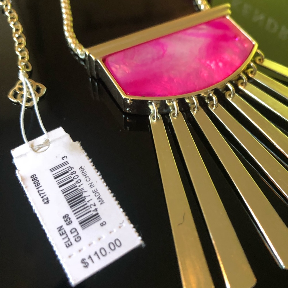Kendra Scott long Reversible necklace NWTpink/gold - Picture 6 of 8
